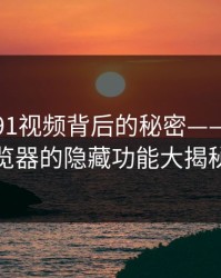 发现新91视频背后的秘密——91网浏览器的隐藏功能大揭秘