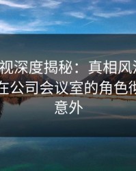 香蕉影视深度揭秘：真相风波背后，圈内人在公司会议室的角色彻底令人意外